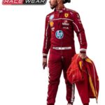 2025 Lewis Hamilton Ferrari F1 Replica Race Suit