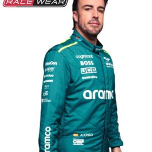 2024 Fernando Alonso Aston Martin F1 Race Suit REPLICA